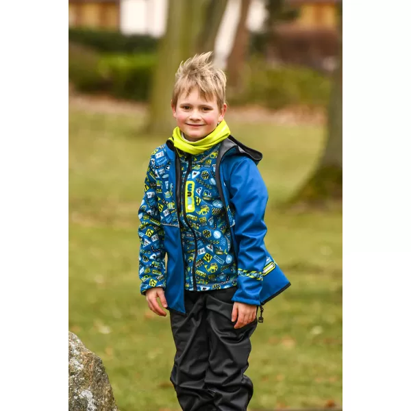  Fleece-Sweatshirt für Kinder WAMU BAGR BLAU 