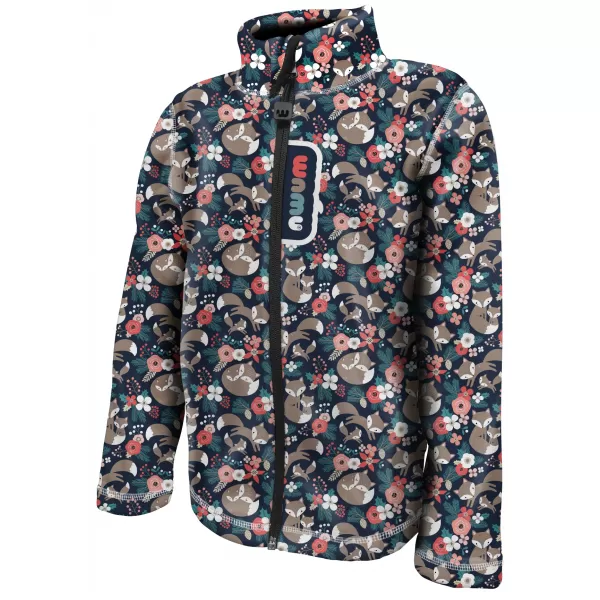  Fleece-Sweatshirt für Kinder WAMU LIŠKY DUNKELBLAU 