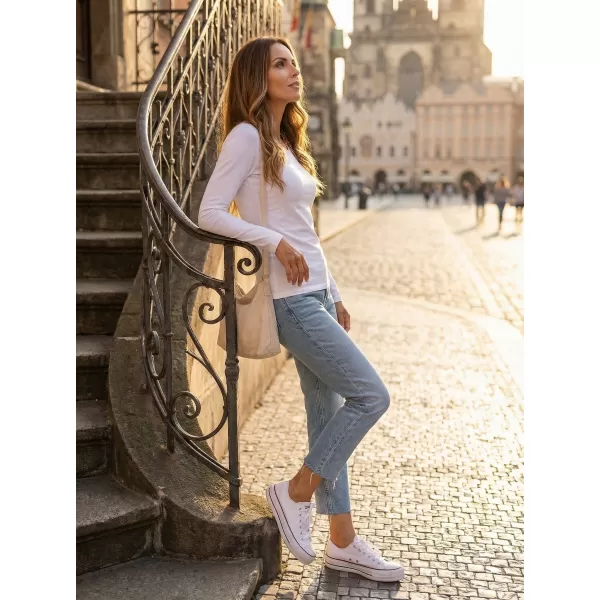  Damen-T-Shirt mit langen Ärmeln ALTISPORT NoPrint NP/ALW931 WEIß 