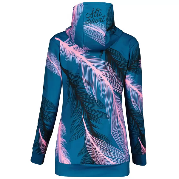  Hochwertiges Funktions-Sweatshirt für Damen ALTISPORT VOJ/ALW001MI01 PETROL/HELLROSA 