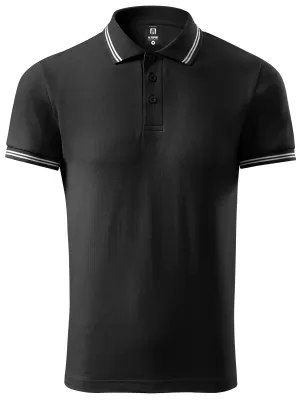 Herren-T-Shirt mit Kragen ALTISPORT NoPrint NP/ALM912 SCHWARZ