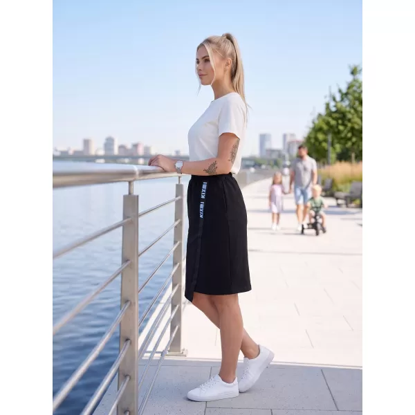  Damenrock KIXMI SIBILA SCHWARZ BLAU 
