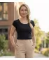 Damen-T-Shirt ALTISPORT NoPrint NP/ALW221 SCHWARZ