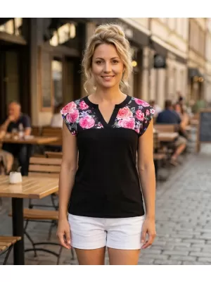 Damen-T-Shirt ALTISPORT CLARA SCHWARZ