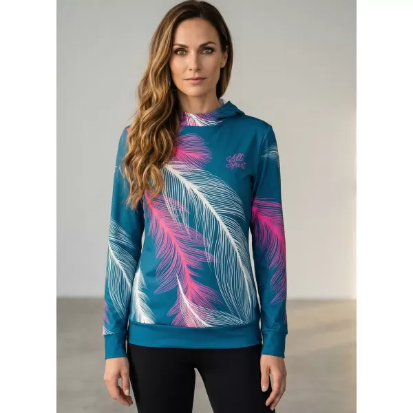  Hochwertiges Funktions-Sweatshirt für Damen ALTISPORT VOJ/ALW001MI01 PETROL/ROSA 