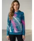 Hochwertiges Funktions-Sweatshirt für Damen ALTISPORT VOJ/ALW001MI01 PETROL/ROSA