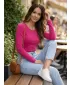Damen-T-Shirt mit langen Ärmeln ALTISPORT NoPrint NP/ALW961 HIMBEERE