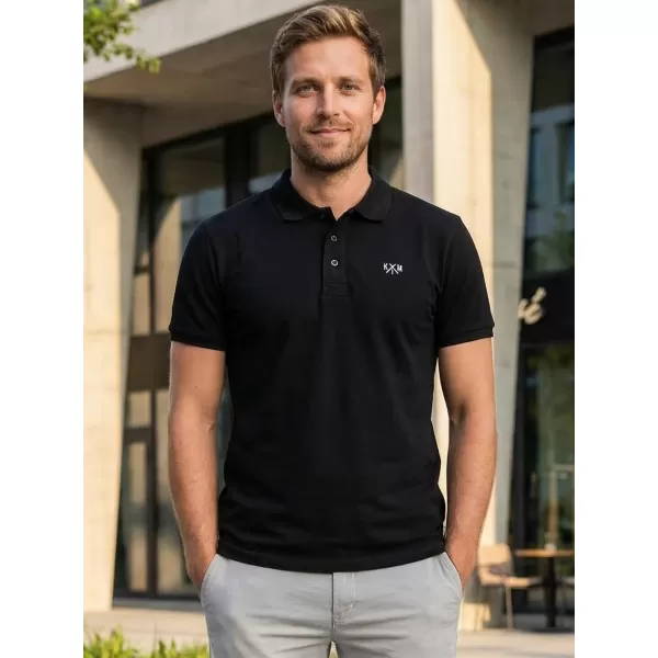  Herren-T-Shirt KIXMI SPENCER SCHWARZ 