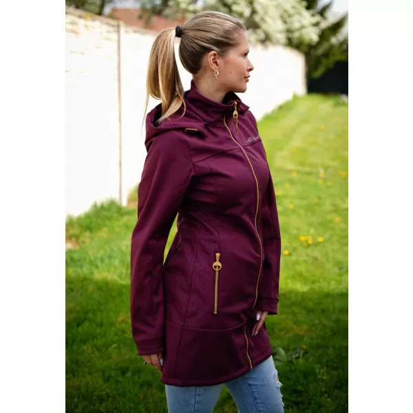  Softshell-Mantel für Damen ALTISPORT CIARA BURGUND 