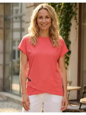Damen-T-Shirt SAM 73 CRISTAL WT 916 HELLE HIMBEERE