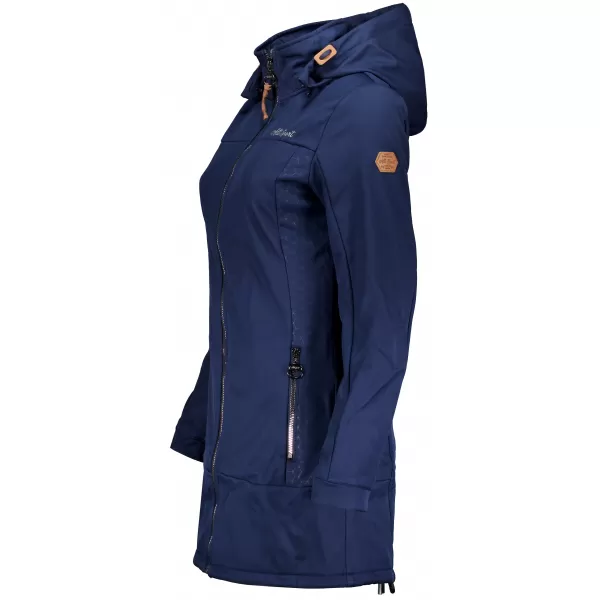 Softshell-Mantel für Damen ALTISPORT CIARA DUNKELBLAU 