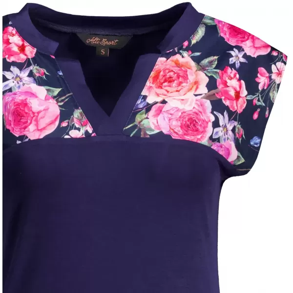  Damen-T-Shirt ALTISPORT CLARA DUNKELBLAU 
