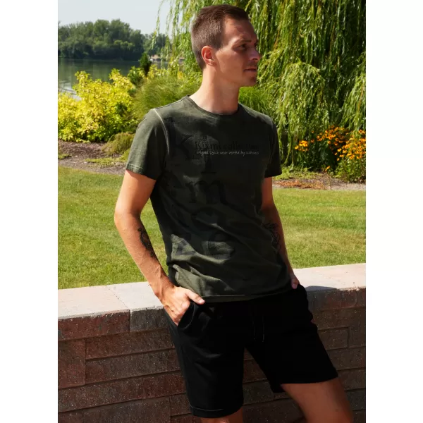  Herren-T-Shirt KIXMI SANDER KHAKI 