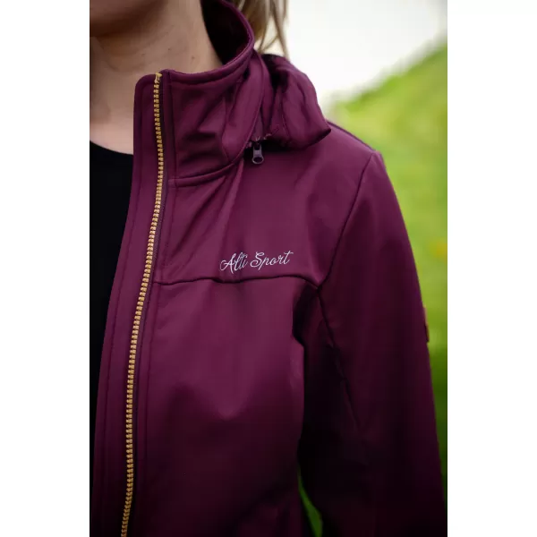  Softshell-Mantel für Damen ALTISPORT CIARA BURGUND 