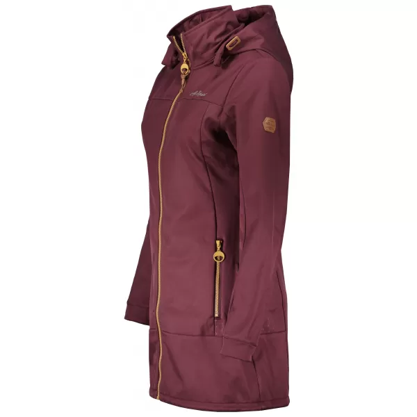  Softshell-Mantel für Damen ALTISPORT CIARA BURGUND 