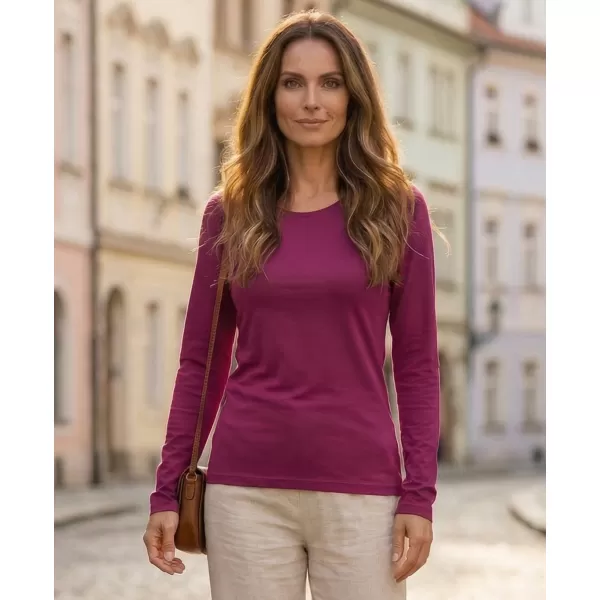  Damen-T-Shirt mit langen Ärmeln ALTISPORT NoPrint NP/ALW931 FUCHSIE 