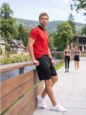 Hochwertige Funktionsshorts für Herren ALTISPORT VOJ/ALM013KRA01 SCHWARZ