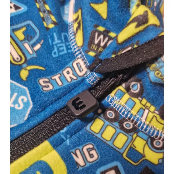  Fleece-Sweatshirt für Kinder WAMU BAGR BLAU 