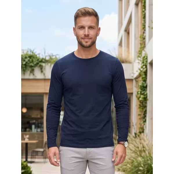  Herren-T-Shirt mit langen Ärmeln ALTISPORT NoPrint NP/ALM911 NAVY BLAU 