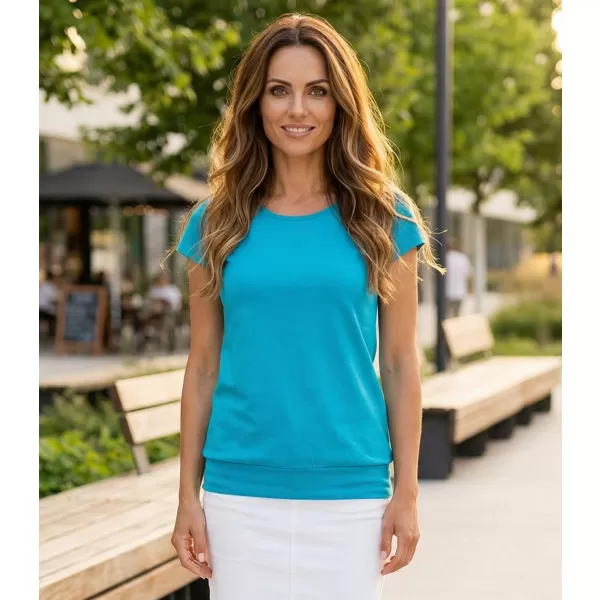  Damen-T-Shirt ALTISPORT NoPrint NP/ALW021 TÜRKIS 