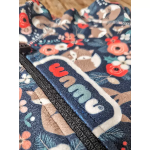  Fleece-Sweatshirt für Kinder WAMU LIŠKY DUNKELBLAU 