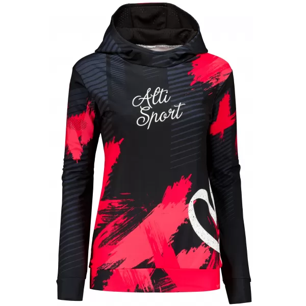  Hochwertiges Funktions-Sweatshirt für Damen ALTISPORT VOJ/ALW027MI01 SCHWARZ ROT 