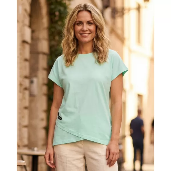  Damen-T-Shirt SAM 73 CRISTAL WT 916 MINZE 