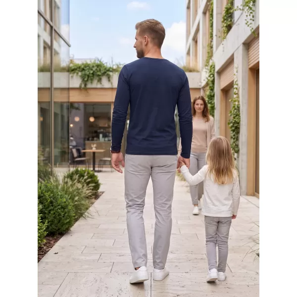  Herren-T-Shirt mit langen Ärmeln ALTISPORT NoPrint NP/ALM911 NAVY BLAU 