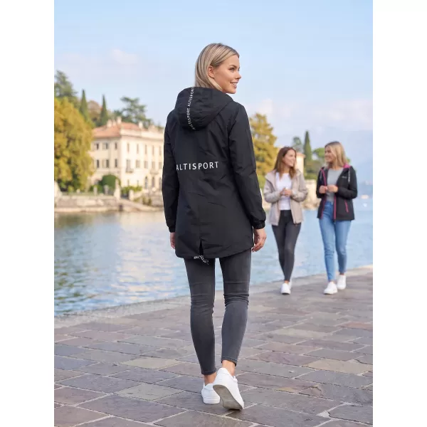  Damenjacke ALTISPORT CHELSIE SCHWARZ/ROSA 
