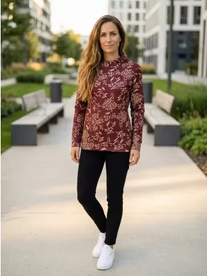 Hochwertiges Funktions-Sweatshirt für Damen ALTISPORT VOJ/ALW025MI01 BURGUND