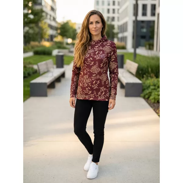  Hochwertiges Funktions-Sweatshirt für Damen ALTISPORT VOJ/ALW025MI01 BURGUND 