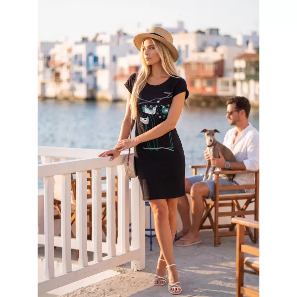  Kleid ALTISPORT ALW043178 SCHWARZ UND BLAU 
