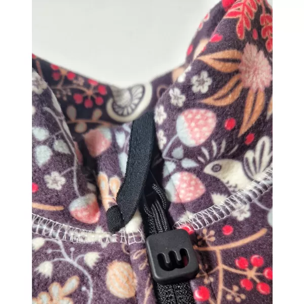  Fleece-Sweatshirt für Kinder WAMU SOVA LILA 