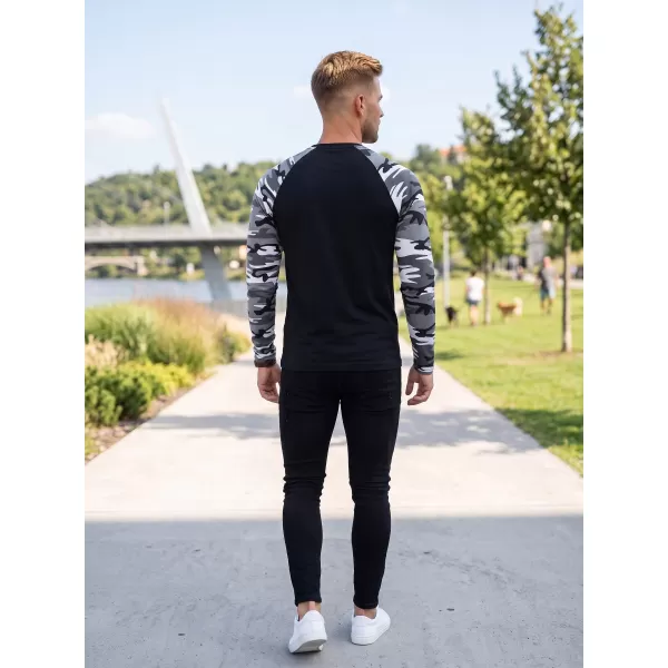  Herren-T-Shirt mit langen Ärmeln ALTISPORT NoPrint NP/ALM661 TARNGRAU 