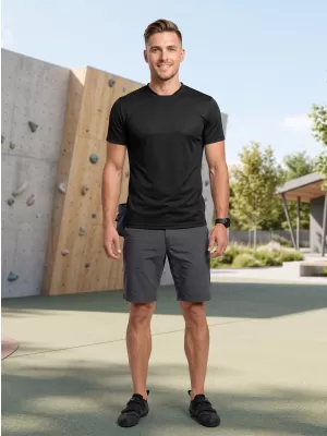Funktions-T-Shirt für Herren ALTISPORT NoPrint NP/ALM421 SCHWARZ