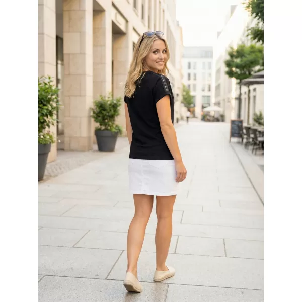  Damen-T-Shirt KIXMI SELENA SCHWARZ 
