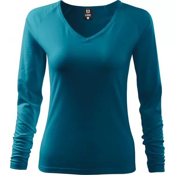  Damen-T-Shirt mit langen Ärmeln ALTISPORT NoPrint NP/ALW721 DUNKLES TÜRKIS 
