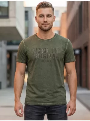Herren-T-Shirt KIXMI SALEM KHAKI