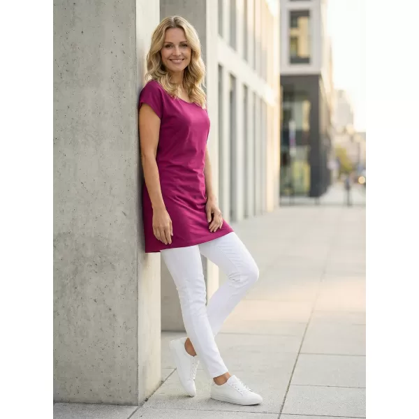  Langes T-Shirt für Damen ALTISPORT NoPrint NP/ALW321 FUCHSIE 
