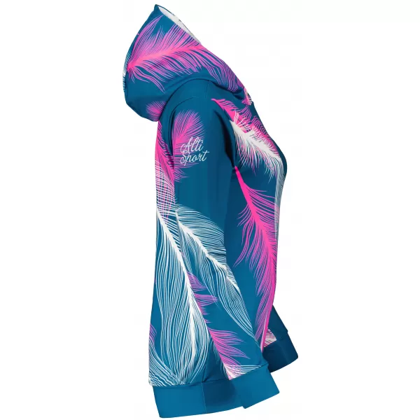  Hochwertiges Funktions-Sweatshirt für Damen ALTISPORT VOJ/ALW001MI01 PETROL/ROSA 