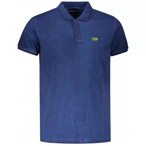  Herren-T-Shirt KIXMI SPENCER DUNKELBLAU/GRÜN 