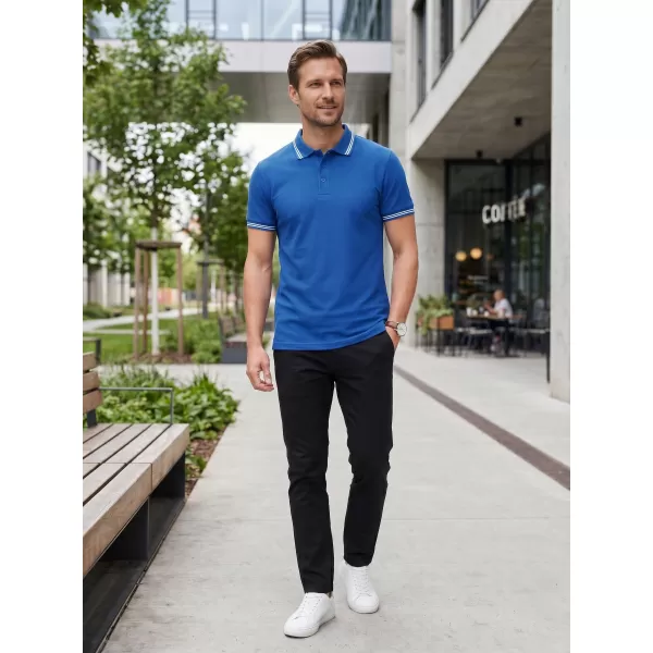  Herren-T-Shirt mit Kragen ALTISPORT NoPrint NP/ALM912 KÖNIGSBLAU 