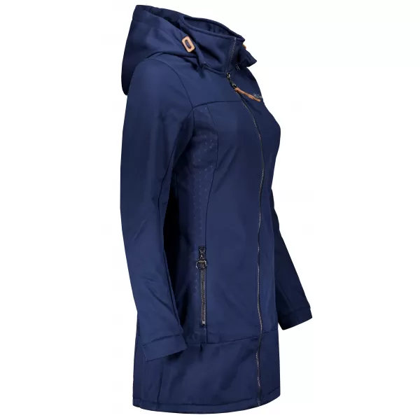  Softshell-Mantel für Damen ALTISPORT CIARA DUNKELBLAU 