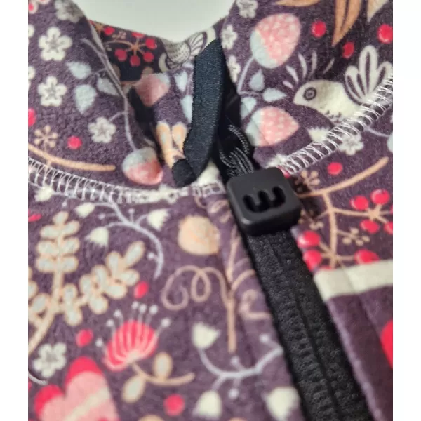  Fleece-Sweatshirt für Kinder WAMU SOVA LILA 