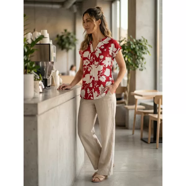  Damenbluse KIXMI SABINE BURGUND 