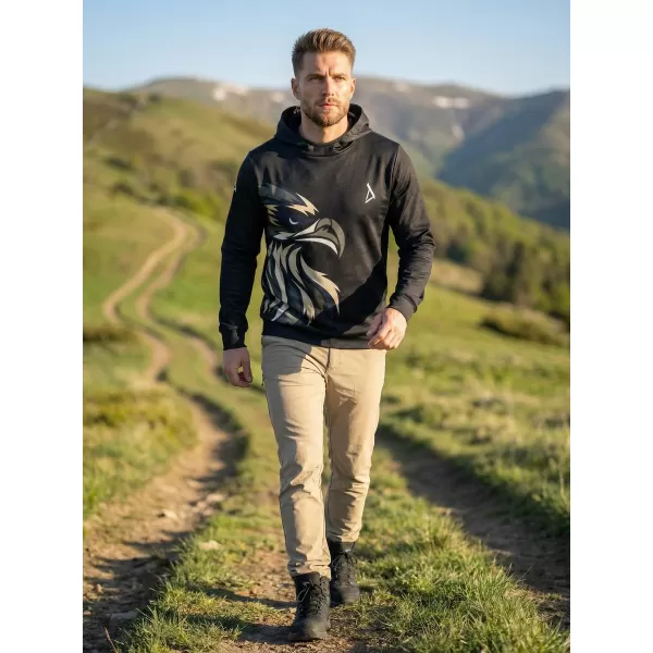  Hochwertiges Funktions-Sweatshirt für Herren ALTISPORT VOJ/ALM029MI01 SCHWARZ BRAUN 