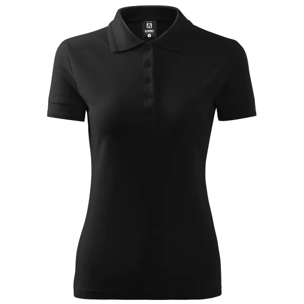  Damen-T-Shirt mit Kragen ALTISPORT NoPrint NP/ALW012 SCHWARZ 