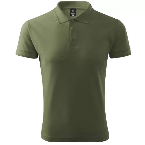  Herren-T-Shirt mit Kragen ALTISPORT NoPrint NP/ALM302 KHAKI 