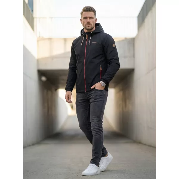  Herrenjacke ALTISPORT CARLEY SCHWARZ ROT 