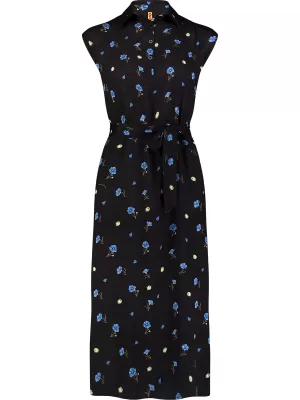 Kleid NORDBLANC NBSLD7803 SCHWARZES MUSTER
